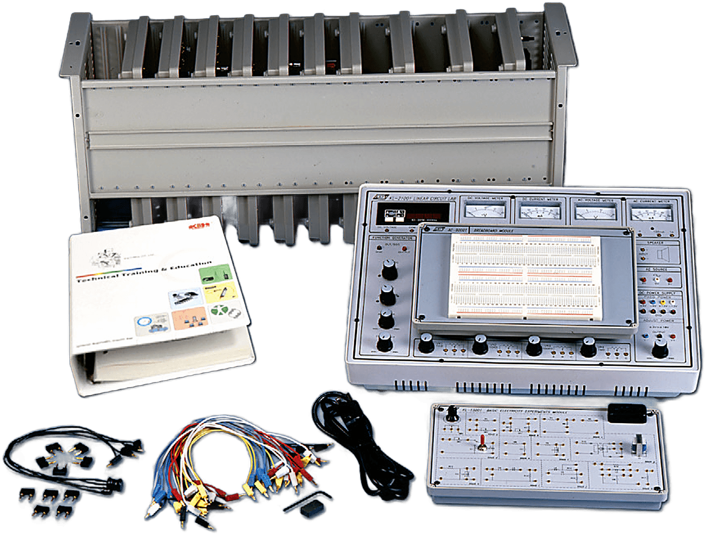 Linear/Electric Circuit Lab - Complete Trainer Bundle (Main Unit + 11 Experiment Modules)