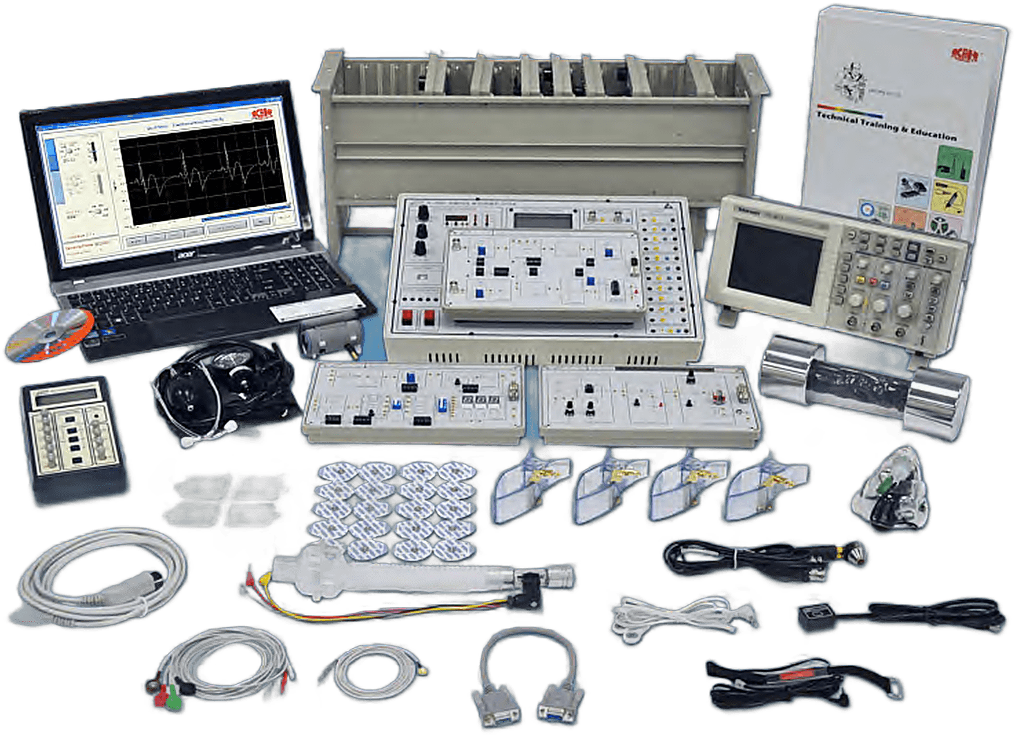 Biomedical Measurement Training System - Complete Trainer Bundle (Main Unit + 12 Sensor Modules)