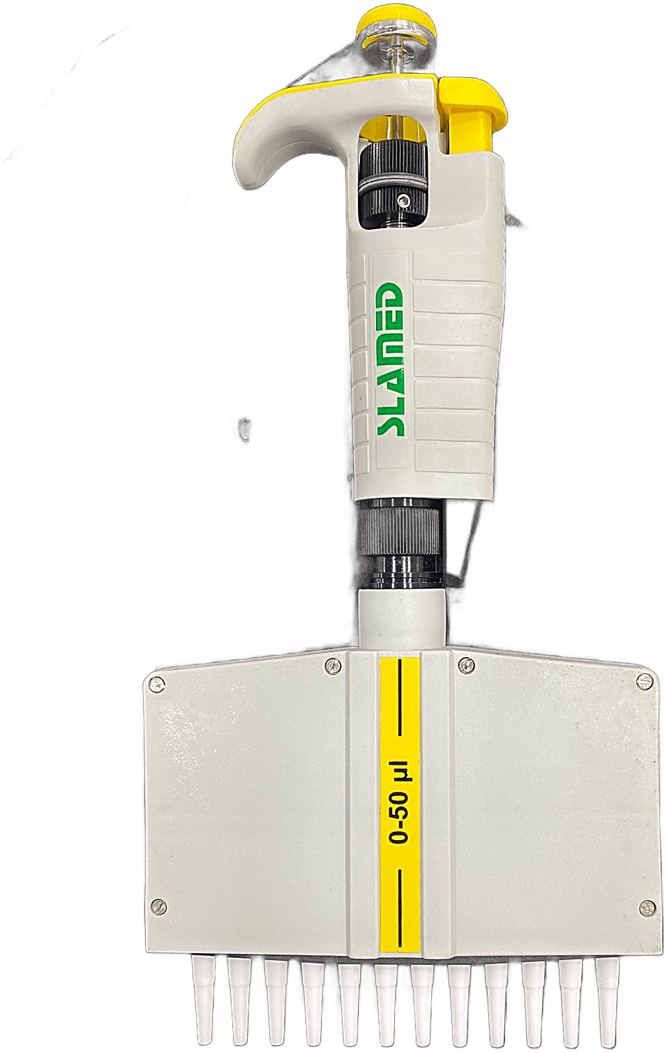 SLAMED 12-Channel Multichannel Pipette (0-50 uL)